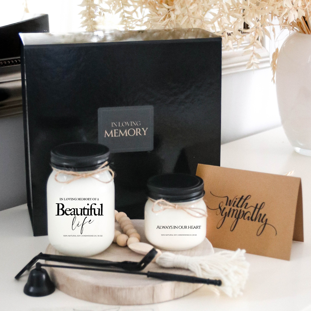 Memorial Candles Memory Boxes KINDMOOSE CANDLE Co. Inc.