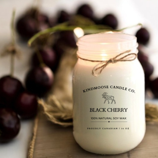 BLACK CHERRY Soy Wax Candle 16 oz
