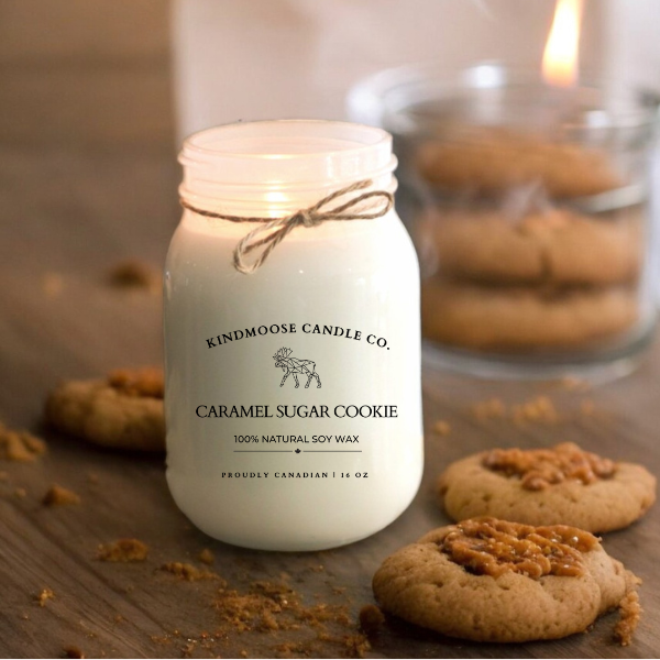 CARAMEL SUGAR COOKIE Soy Wax Candle 16 oz