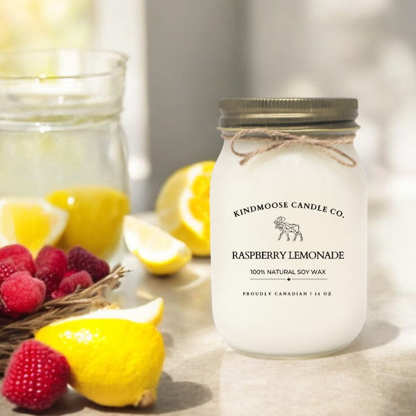 RASPBERRY LEMONADE Soy Wax Candle 16 oz