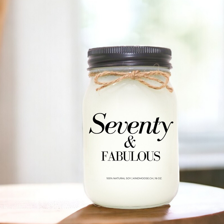 Seventy and Fabulous (70th Birthday Candle)