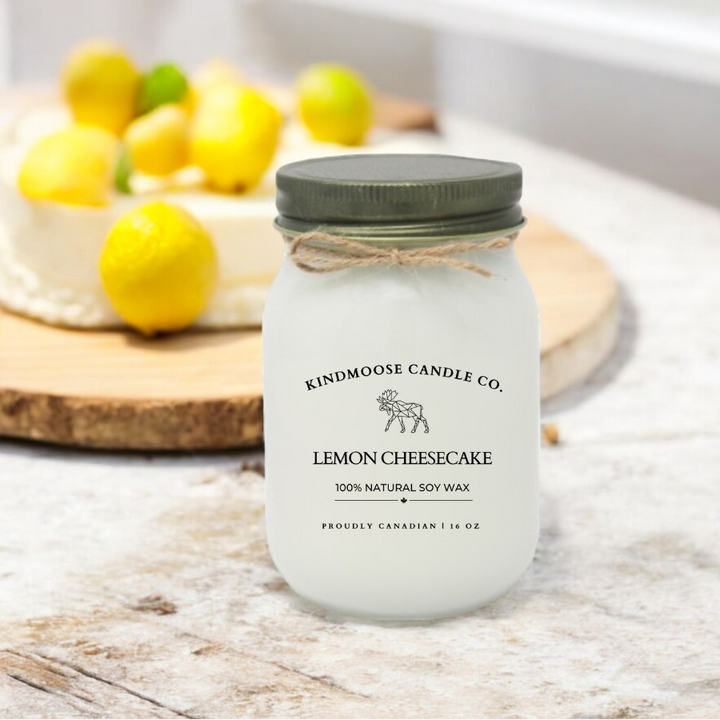 LEMON CHEESECAKE Soy Wax Candle 16 oz