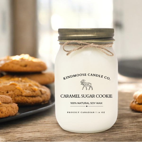 CARAMEL SUGAR COOKIE Soy Wax Candle 16 oz
