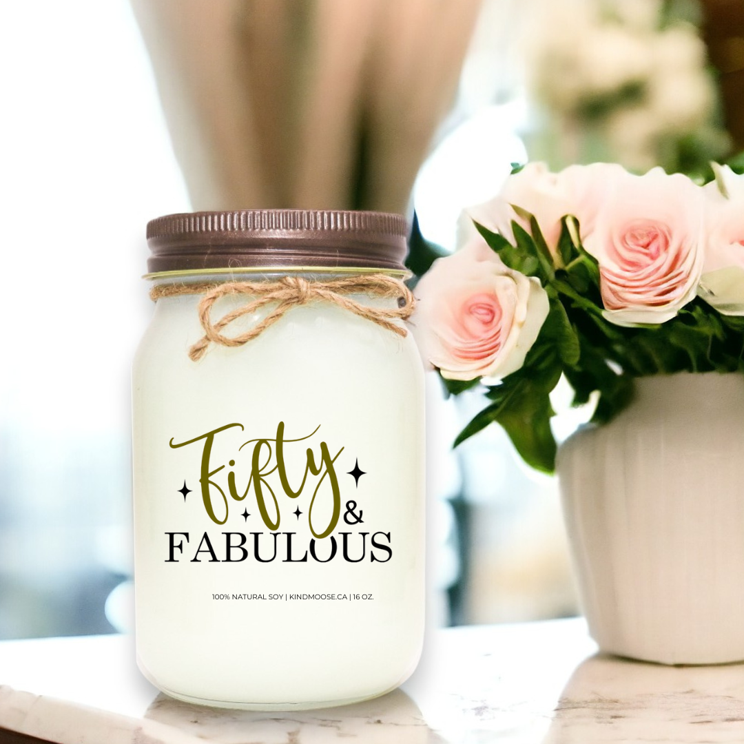 Fifty and Fabulous Candle