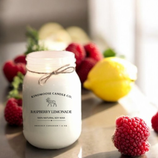 RASPBERRY LEMONADE Soy Wax Candle 16 oz