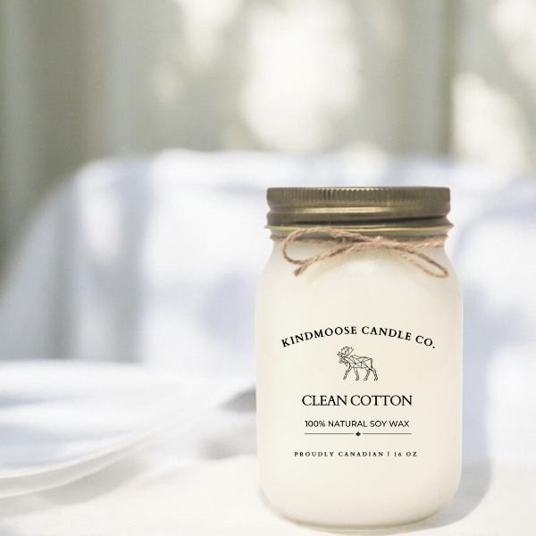 CLEAN COTTON Soy Wax Candle 16 oz