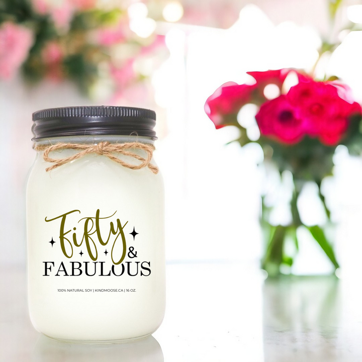 Fifty and Fabulous Candle