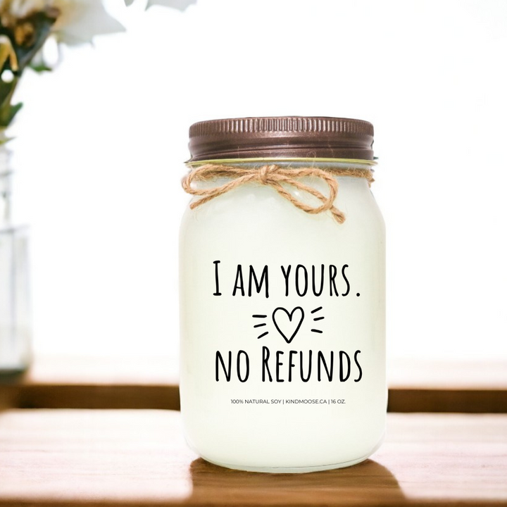 16 oz Scented Soy Candle in Mason Jar - Brown Lid - Choose from a variety of scents