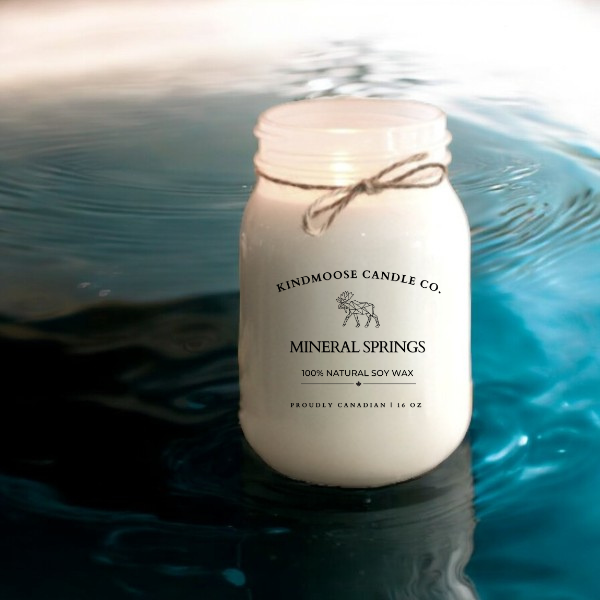 MINERAL SPRING Soy Wax Candle 16 oz