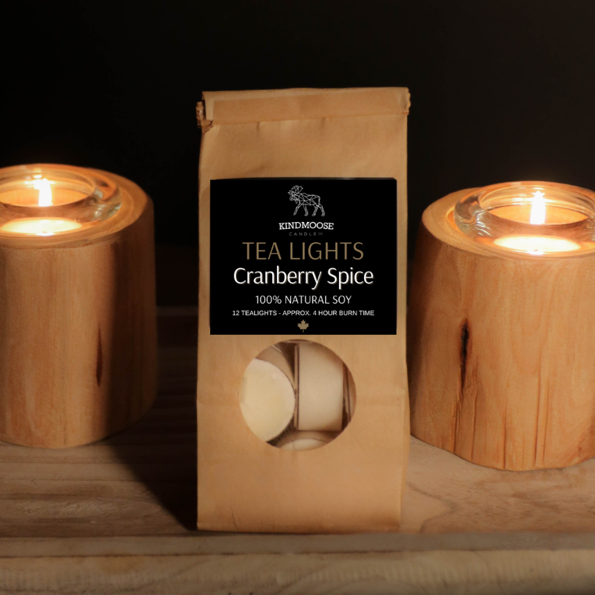 Tea Lights - 100% Natural Soy 12 per pack