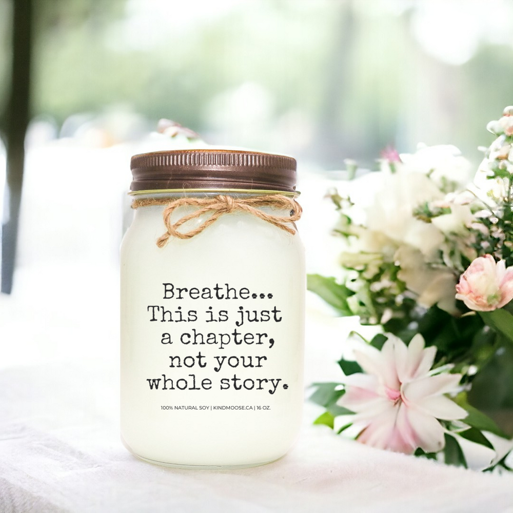 Scented Soy Candle Distressed Bronze  Lid  16 oz mason Jar