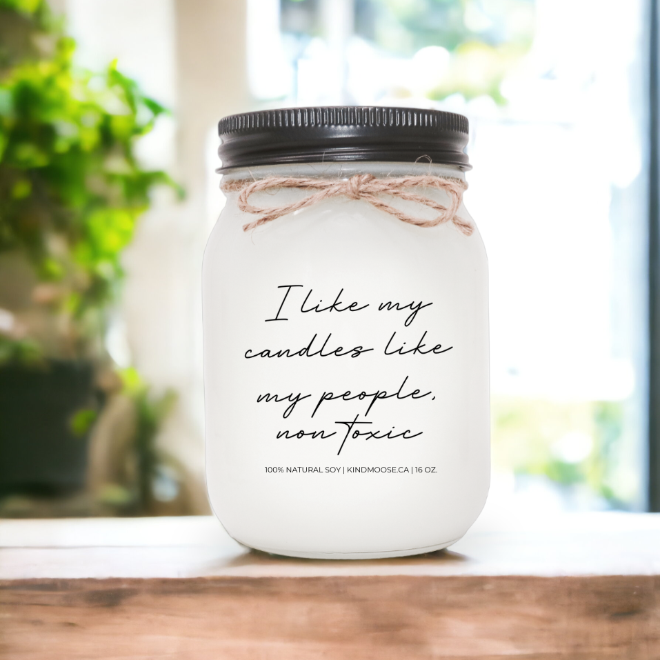 KINDMOOSE CANDLE CO 16 oz Candle Apple Harvest / Black I like my candles like my people - Non Toxic Live like Rose, Dress like Blanche, Think like Dorothy and Speak Like Sophia - Soy Candles