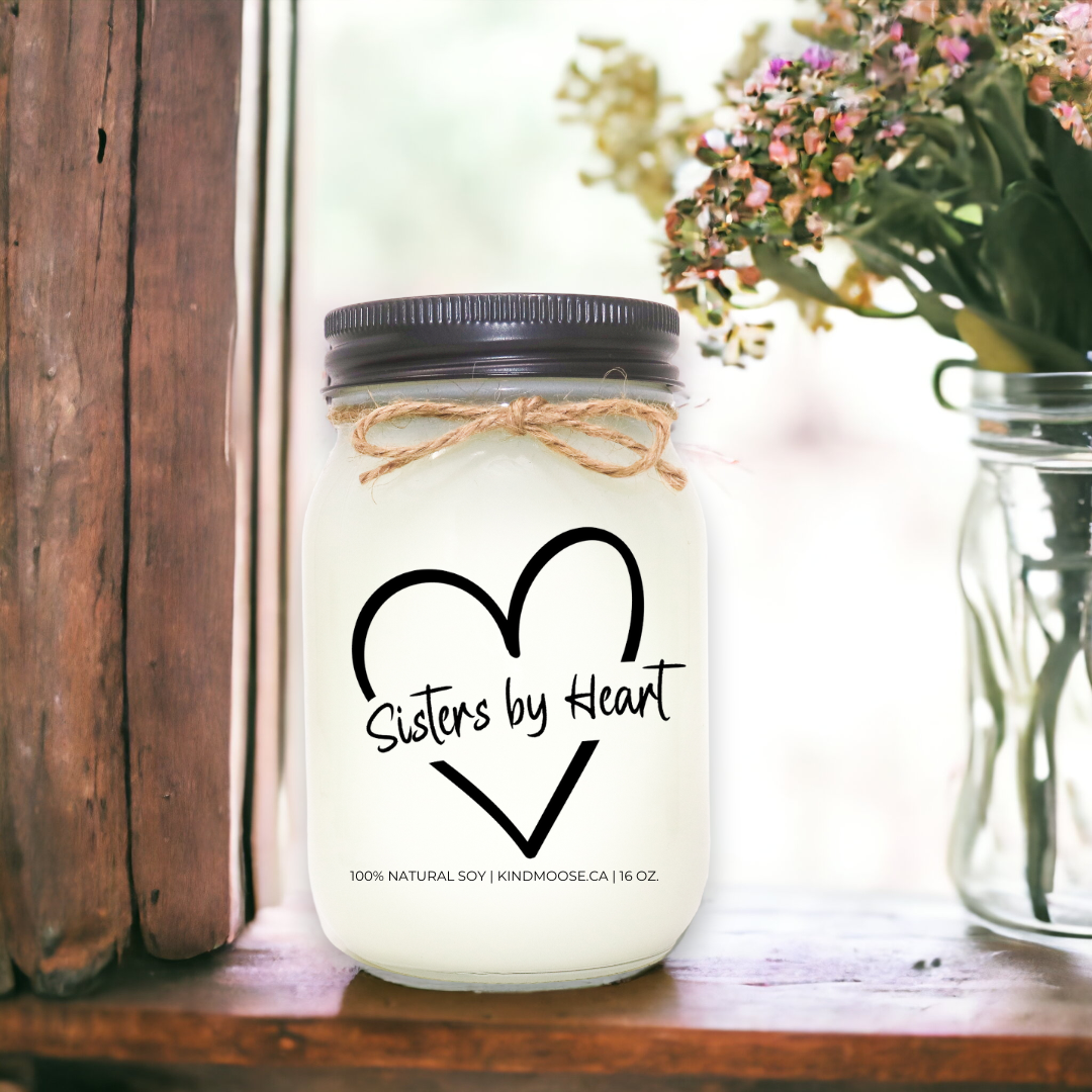 KINDMOOSE CANDLE CO 16 oz Candle Apple Harvest / Black Sister's By Heart