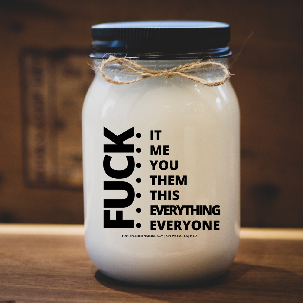 KINDMOOSE CANDLE CO 16 oz Candle Apple Pie / Black F*&K It, Me, You, Them , This, Everything, Everyone Baby It's Cold Outside -Soy Candles Orangeville, Ontario