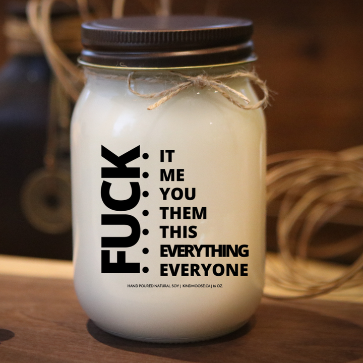KINDMOOSE CANDLE CO 16 oz Candle Apple Pie / Distressed Bronze F*&K It, Me, You, Them , This, Everything, Everyone Baby It's Cold Outside -Soy Candles Orangeville, Ontario