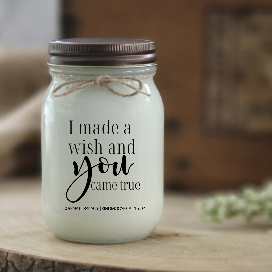 KINDMOOSE CANDLE CO 16 oz Candle Apple Pie / Distressed Bronze I made a wish and YOU came true Winter Sucks!
