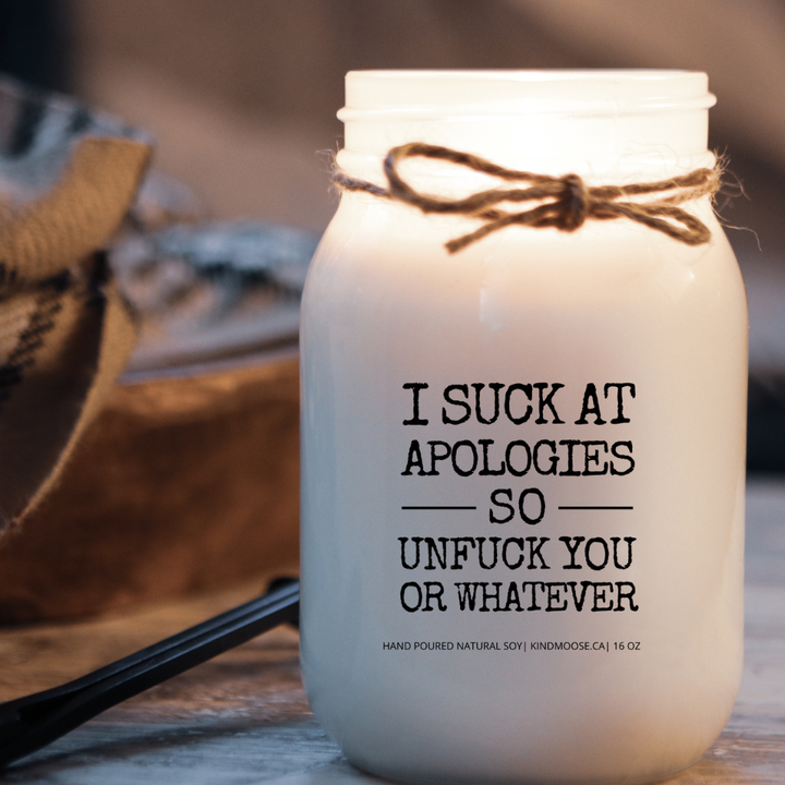 KINDMOOSE CANDLE CO 16 oz Candle I Suck At Apologies - Baby It's Cold Outside -Soy Candles Orangeville, Ontario