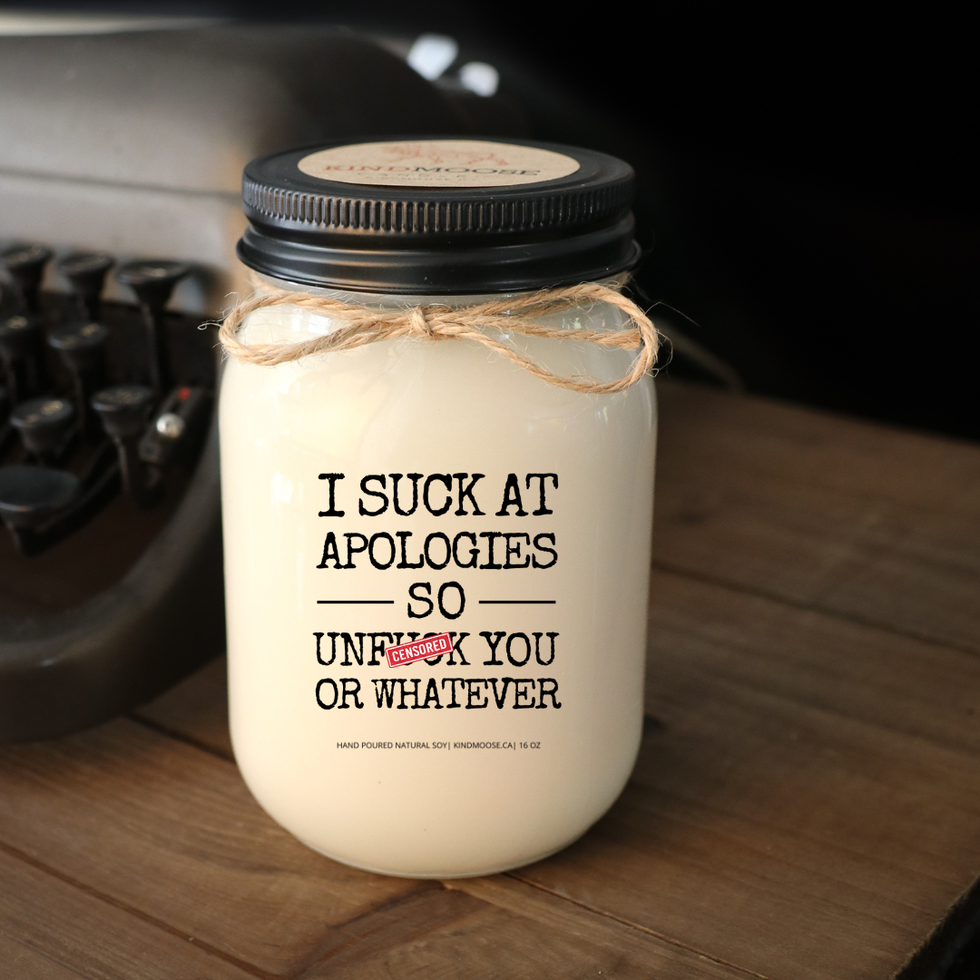 KINDMOOSE CANDLE CO 16 oz Candle I Suck At Apologies - Baby It's Cold Outside -Soy Candles Orangeville, Ontario