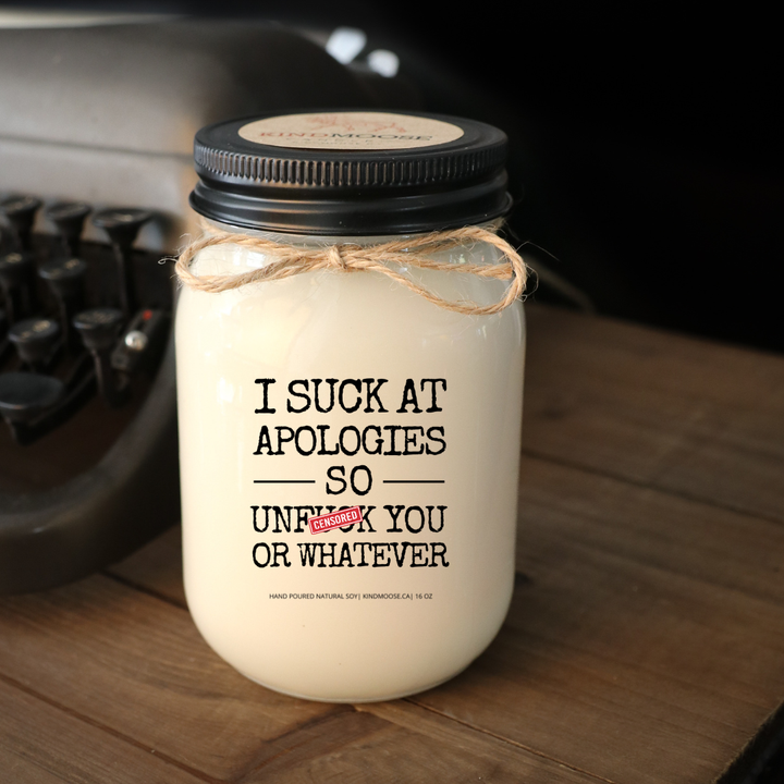 KINDMOOSE CANDLE CO 16 oz Candle I Suck At Apologies - Baby It's Cold Outside -Soy Candles Orangeville, Ontario