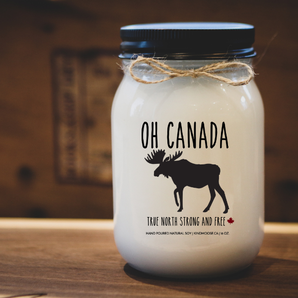 KINDMOOSE CANDLE CO 16 oz Candle Oh Canada