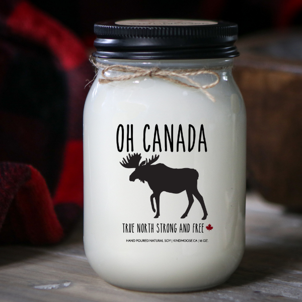 KINDMOOSE CANDLE CO 16 oz Candle Oh Canada
