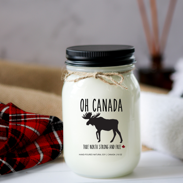KINDMOOSE CANDLE CO 16 oz Candle Oh Canada