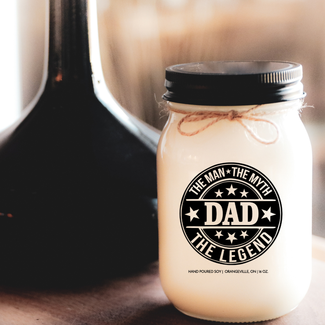 KINDMOOSE CANDLE CO 16 oz Candle The Man, The Myth, The Legend, DAD The Man, The Myth, The Legend, DAD Soy Candles