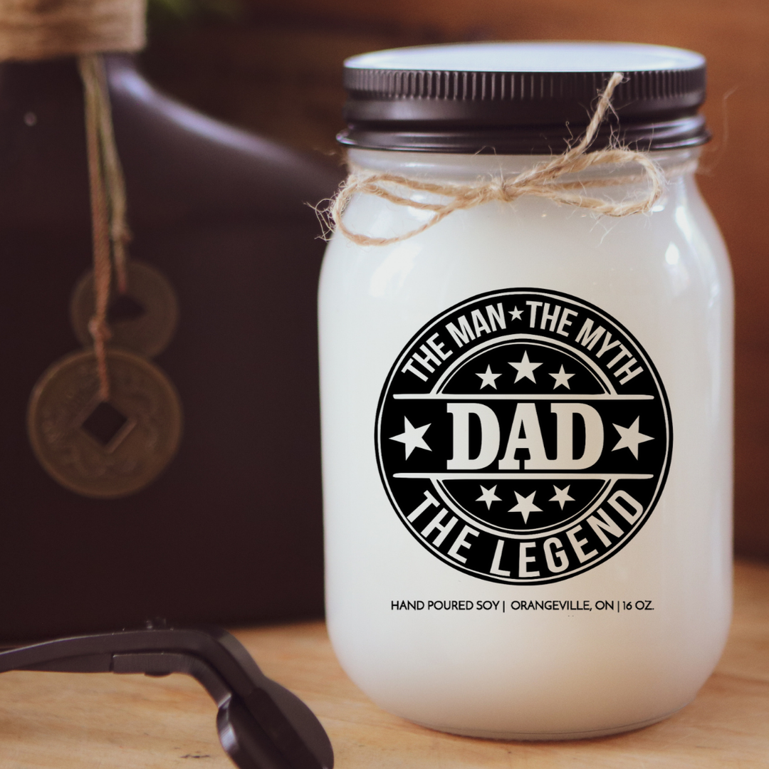 KINDMOOSE CANDLE CO 16 oz Candle The Man, The Myth, The Legend, DAD The Man, The Myth, The Legend, DAD Soy Candles