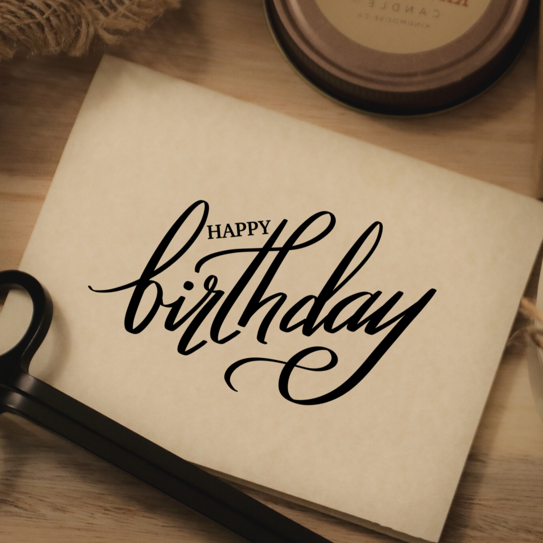KINDMOOSE CANDLE CO Happy Birthday Greeting Card