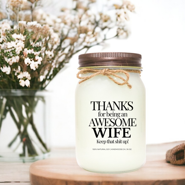 Thanks for being an Awesome WIFE.  Keep that Shit Up!