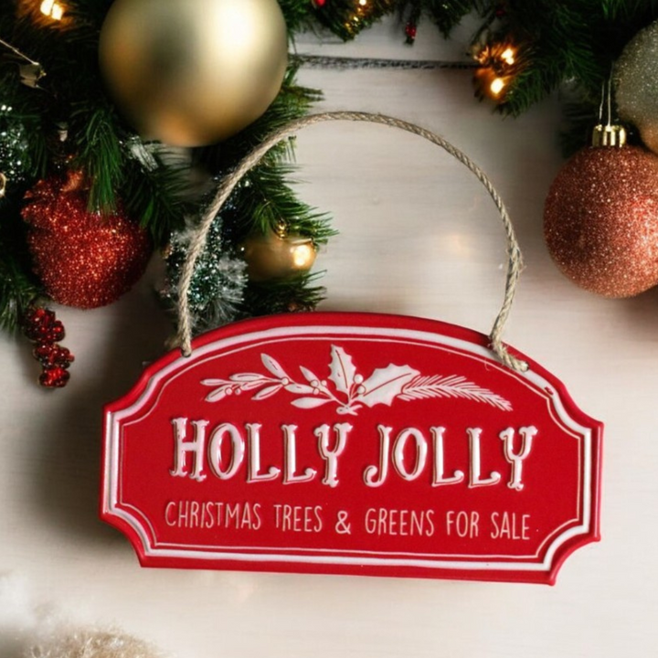 Holly Jolly Christmas Sign