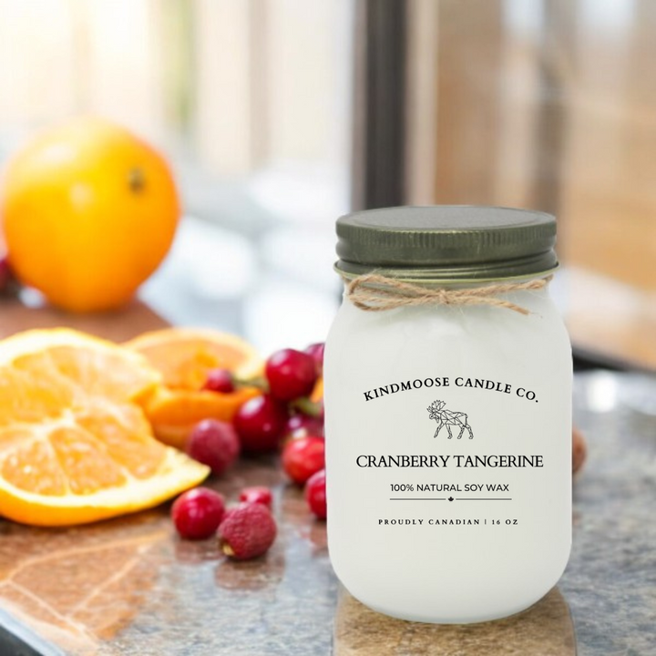 CRANBERRY TANGERINE Soy Wax Candle 16 oz