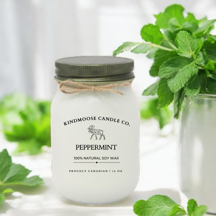 PEPPERMINT Soy Wax Candle 16 oz