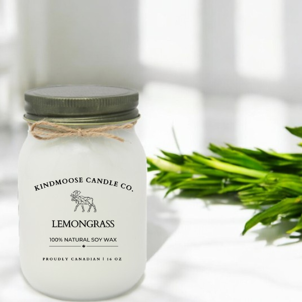 LEMONGRASS Soy Wax Candle 16 oz