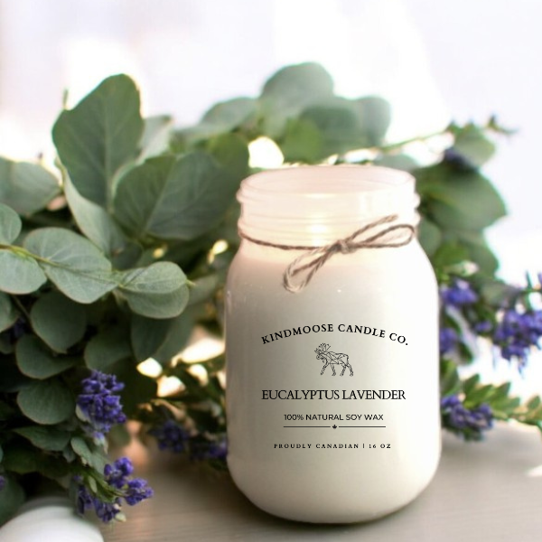 EUCALYPTUS LAVENDER Soy Wax Candle 16 oz