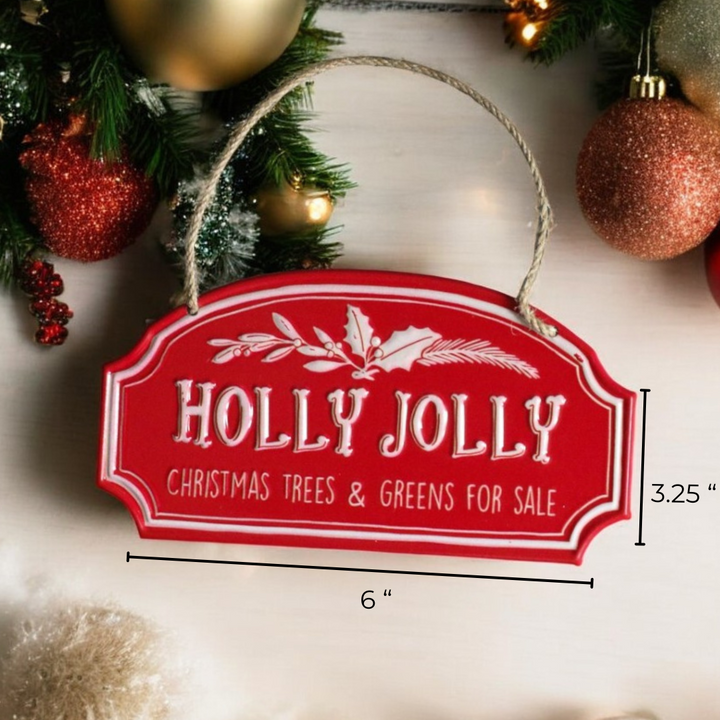 Holly Jolly Christmas Sign