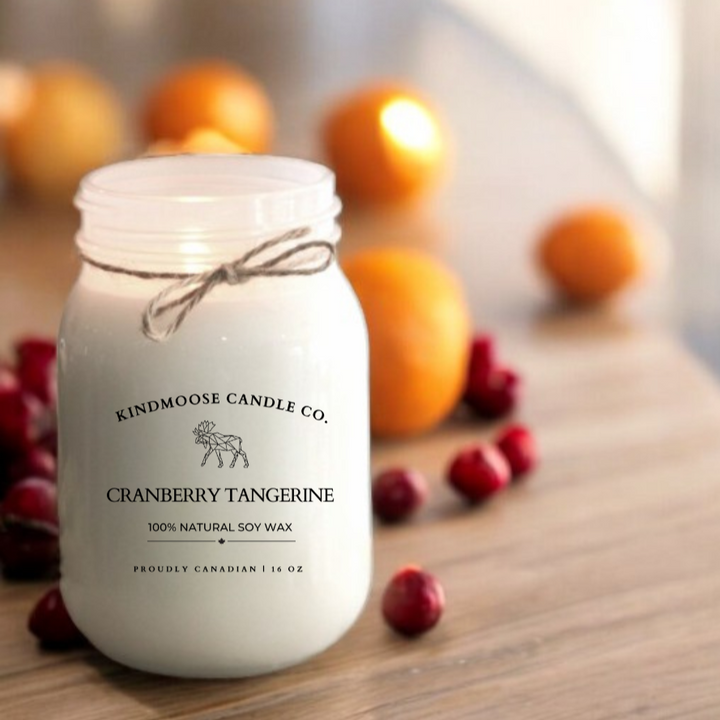 CRANBERRY TANGERINE Soy Wax Candle 16 oz