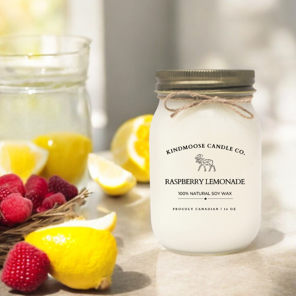 Raspberry Lemonade Soy Wax Candle 16 oz