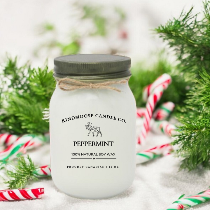 PEPPERMINT Soy Wax Candle 16 oz