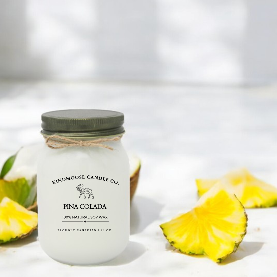 PINA COLADA Soy Wax Candle 16 oz