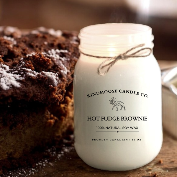 Hot Fudge Brownie Soy Wax Candle 16 oz