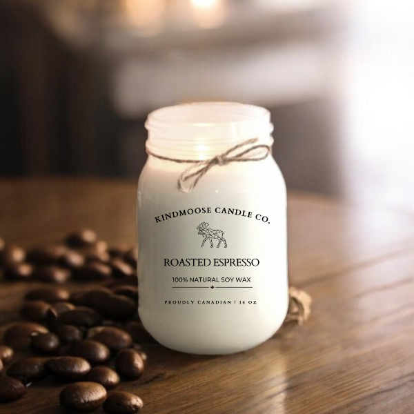 ROASTED ESPRESSO Soy Wax Candle 16 oz