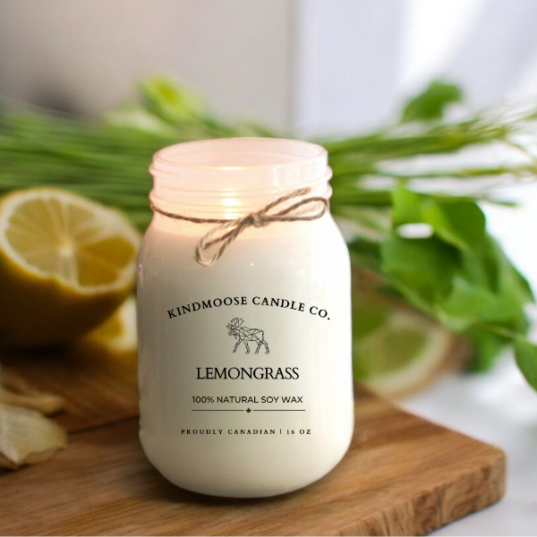 LEMONGRASS Soy Wax Candle 16 oz