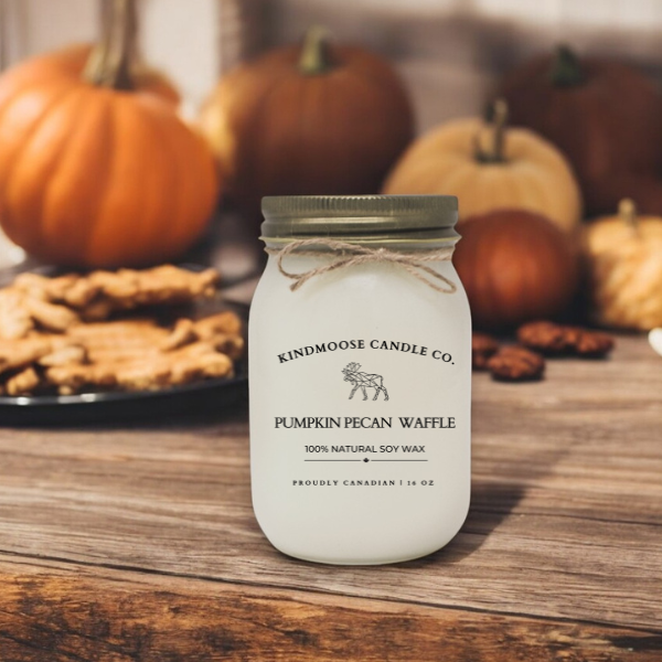 PUMPKIN PECAN WAFFLE Soy Wax Candle 16 oz