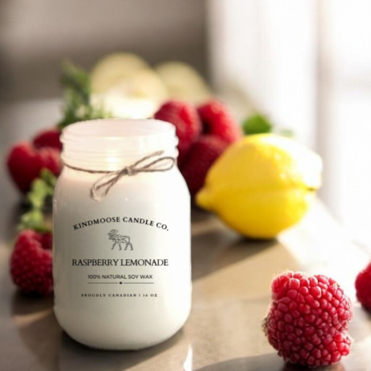 Raspberry Lemonade Soy Wax Candle 16 oz