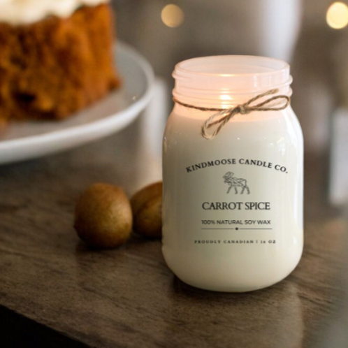 CARROT SPICE Soy Wax Candle 16 oz