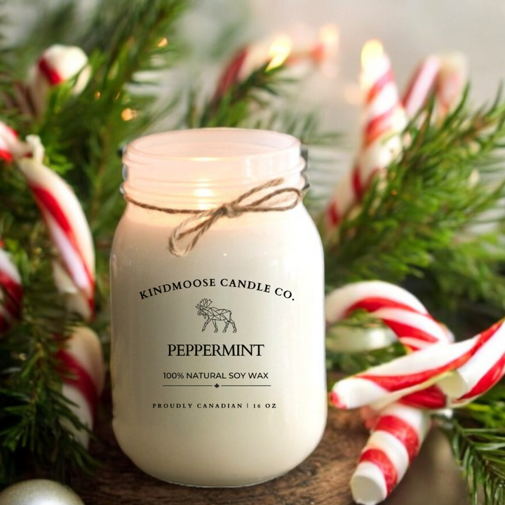 PEPPERMINT Soy Wax Candle 16 oz