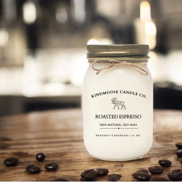 ROASTED ESPRESSO Soy Wax Candle 16 oz