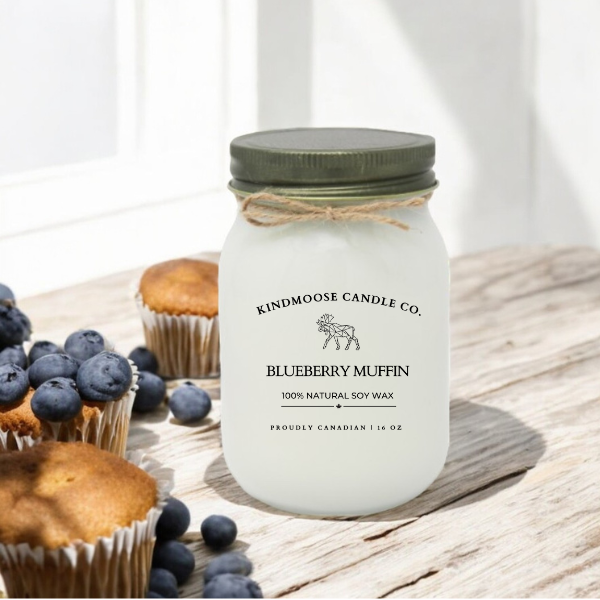 BLUEBERRY MUFFIN Soy Wax Candle 16 oz