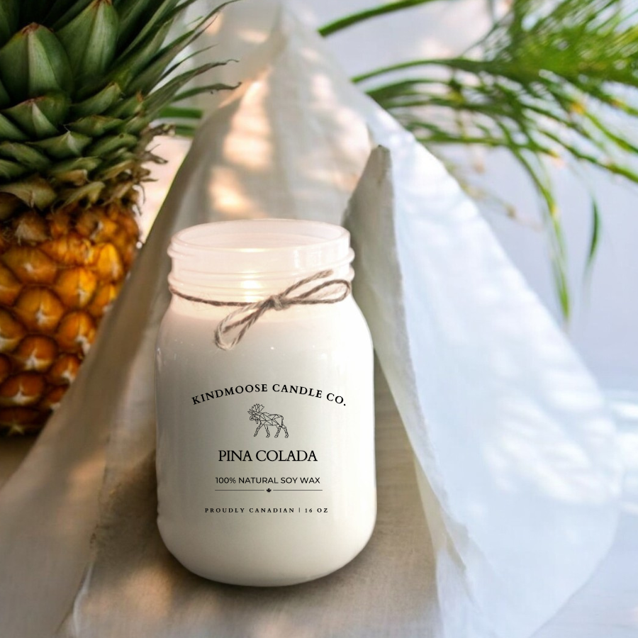 PINA COLADA Soy Wax Candle 16 oz